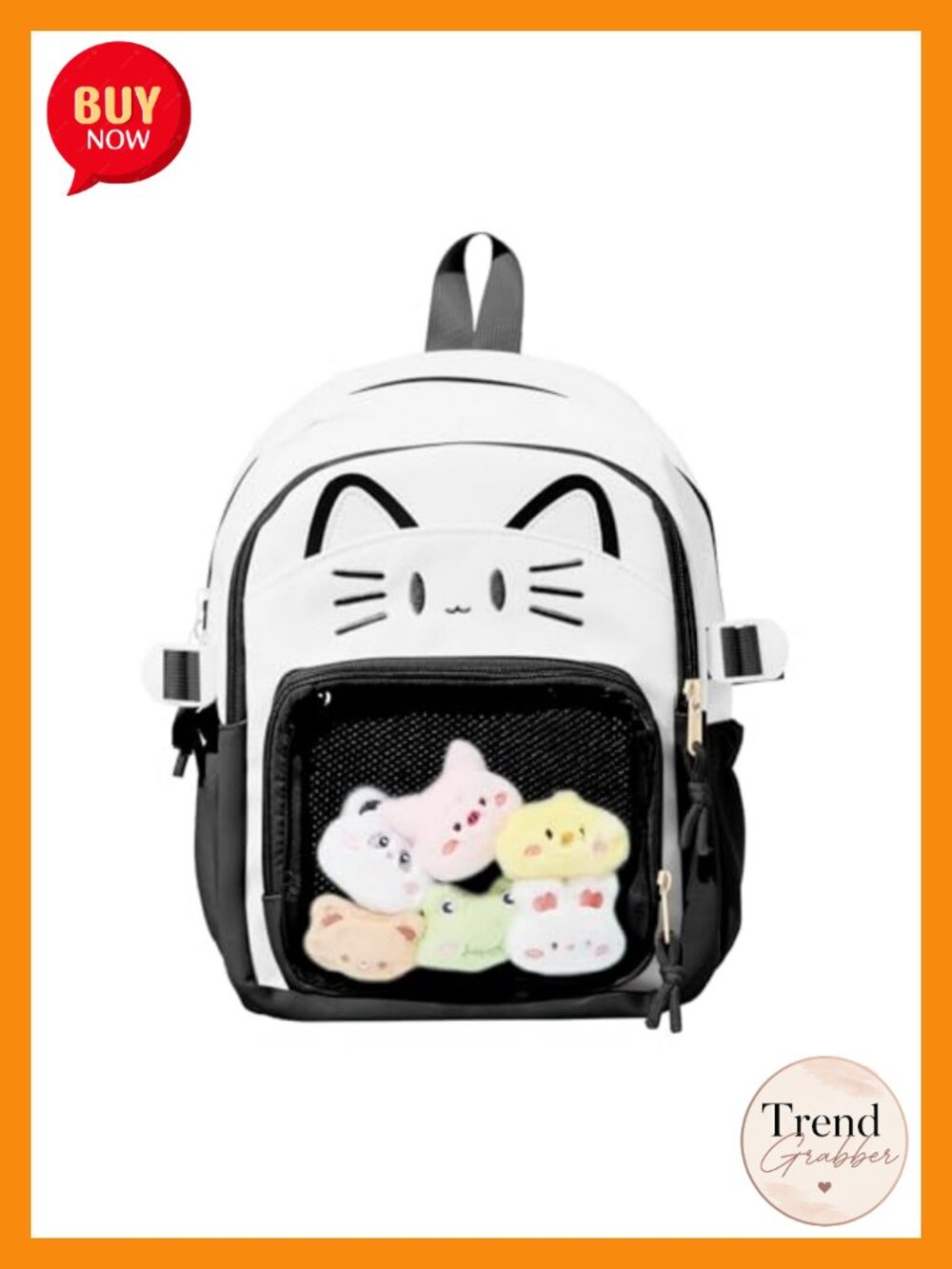 Kawaii Cat Ita Bag Backpack with Display Window for Cosplay